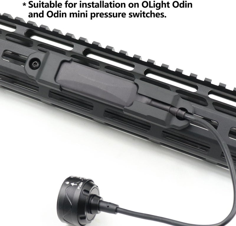 LThyzszb Mlok Remote Pressure Switch Mount for O Light Odin Weapon Lights Tape Switch Mounting Aluminum (Odin Series-Black) - Image 3